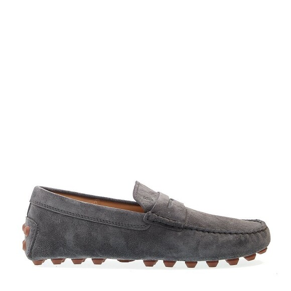 Tods Bubble Moccasin In Gray Suede - NWT